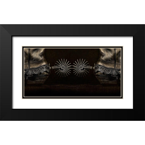 Photography Study Spurs Black Modern Wood Framed Art Print with Double Matting by PHBurchett