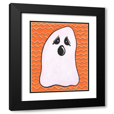 Halloween Fun IV Black Modern Wood Framed Art Print with Double Matting by Moore, Regina