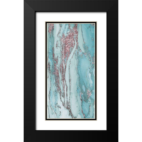 Abstract Ink Fantasy IV B Black Modern Wood Framed Art Print with Double Matting by Haase, Andrea