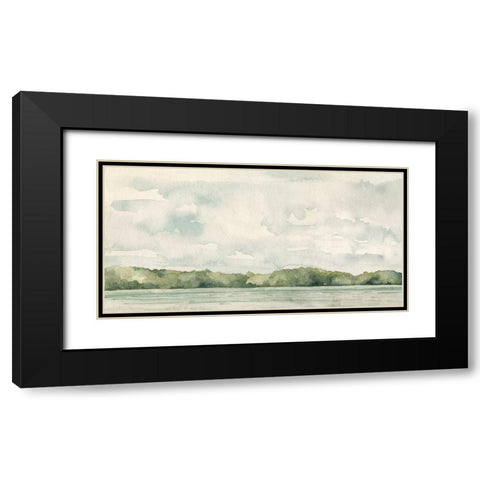 Riverside Views II Black Modern Wood Framed Art Print with Double Matting by Caroline, Emma