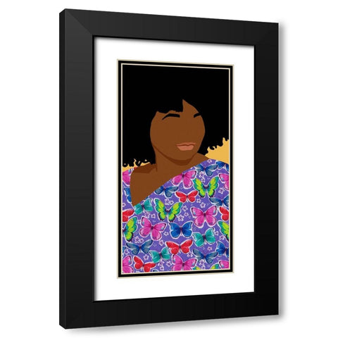 Care Giver II Black Modern Wood Framed Art Print with Double Matting by Saunders, Alonzo