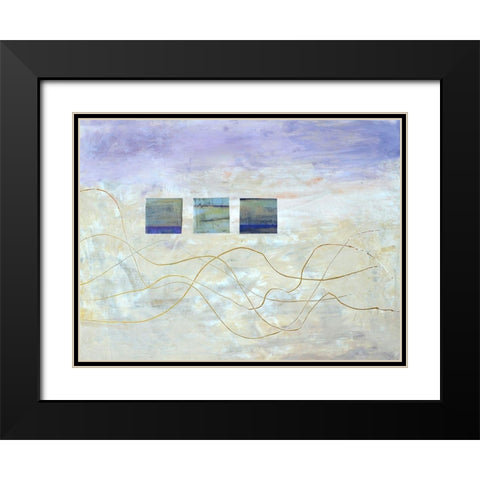 String Windows I Black Modern Wood Framed Art Print with Double Matting by Avondet, Natalie