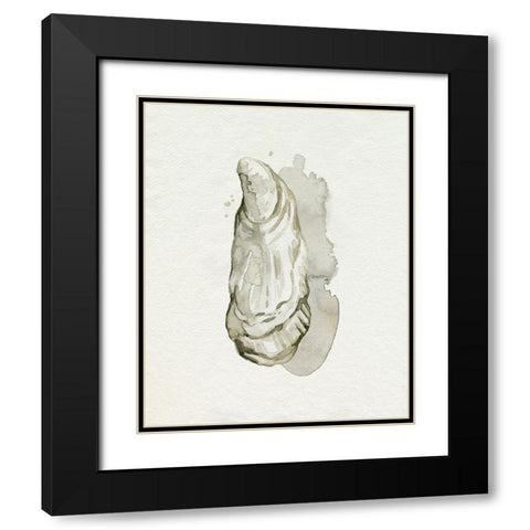 Oysters on the Bay I Black Modern Wood Framed Art Print with Double Matting by Popp, Grace