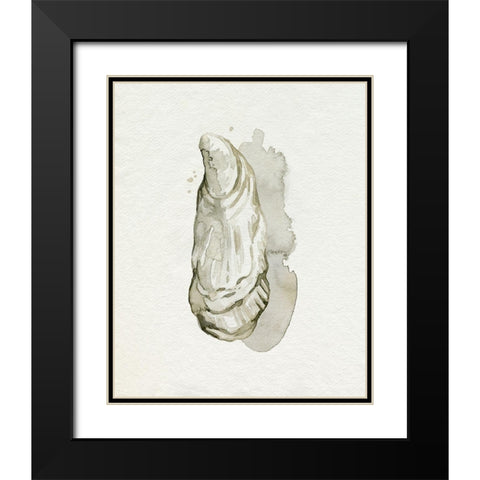 Oysters on the Bay I Black Modern Wood Framed Art Print with Double Matting by Popp, Grace