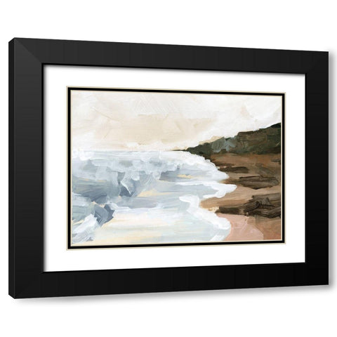 Cove Break II Black Modern Wood Framed Art Print with Double Matting by Parker, Jennifer Paxton