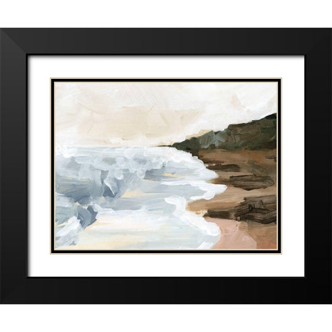 Cove Break II Black Modern Wood Framed Art Print with Double Matting by Parker, Jennifer Paxton
