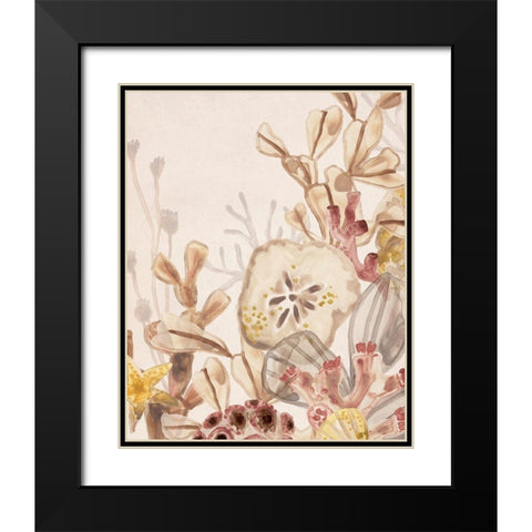 Ocean Nostalgia I Black Modern Wood Framed Art Print with Double Matting by Vess, June Erica