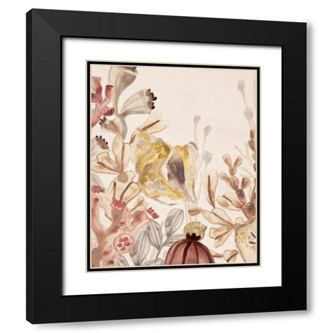 Ocean Nostalgia II Black Modern Wood Framed Art Print with Double Matting by Vess, June Erica