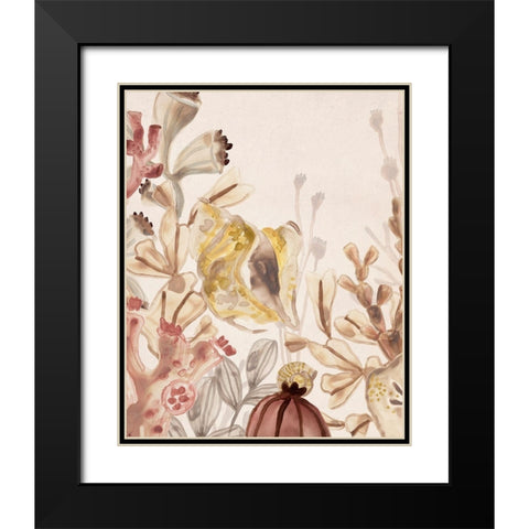 Ocean Nostalgia II Black Modern Wood Framed Art Print with Double Matting by Vess, June Erica