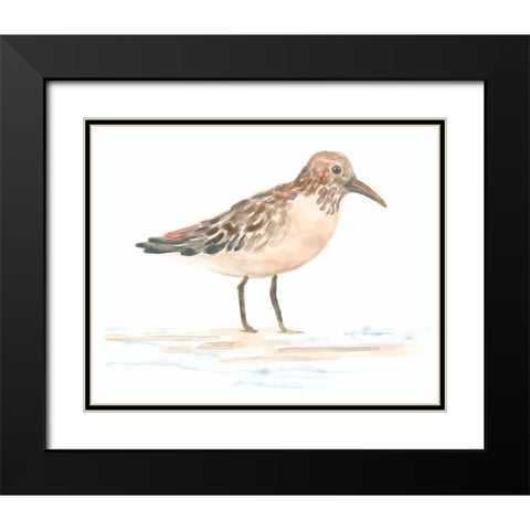 Pretty Piper III Black Modern Wood Framed Art Print with Double Matting by Vess, June Erica