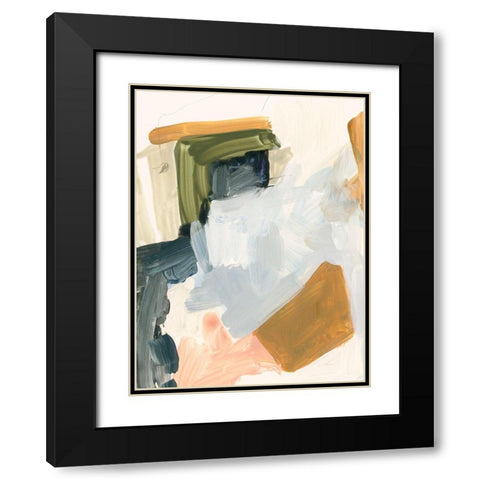 Palette Meld I Black Modern Wood Framed Art Print with Double Matting by Barnes, Victoria