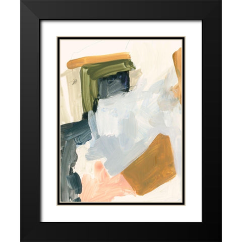 Palette Meld I Black Modern Wood Framed Art Print with Double Matting by Barnes, Victoria