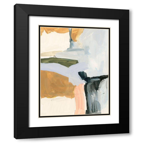 Palette Meld II Black Modern Wood Framed Art Print with Double Matting by Barnes, Victoria