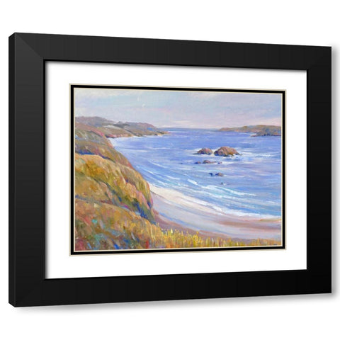 Along the Coast I Black Modern Wood Framed Art Print with Double Matting by OToole, Tim