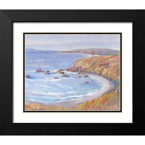 Along the Coast II Black Modern Wood Framed Art Print with Double Matting by OToole, Tim