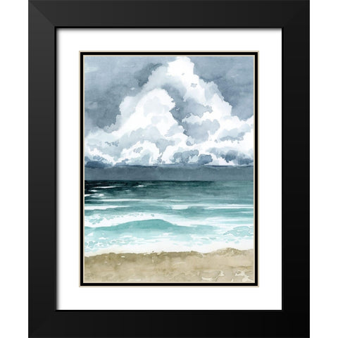 South Beach Storm I Black Modern Wood Framed Art Print with Double Matting by Popp, Grace