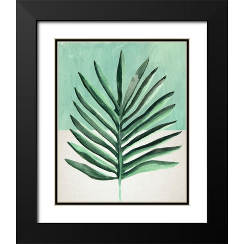 Verging Palm I Black Modern Wood Framed Art Print with Double Matting by Warren, Annie