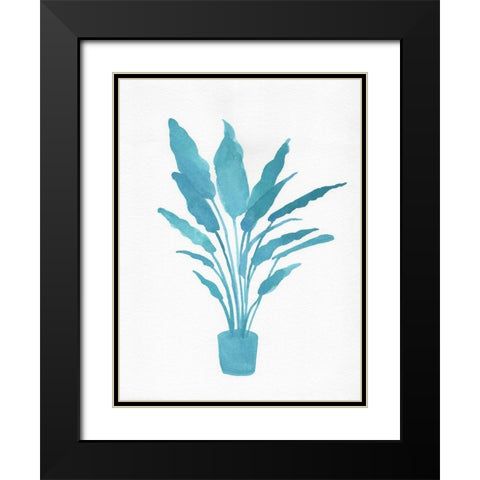 Watercolor House Plant I Black Modern Wood Framed Art Print with Double Matting by Green, Jacob