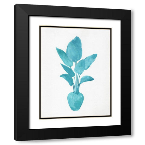 Watercolor House Plant II Black Modern Wood Framed Art Print with Double Matting by Green, Jacob