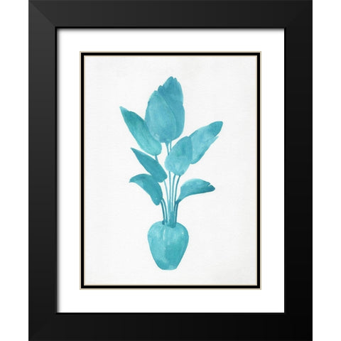 Watercolor House Plant II Black Modern Wood Framed Art Print with Double Matting by Green, Jacob