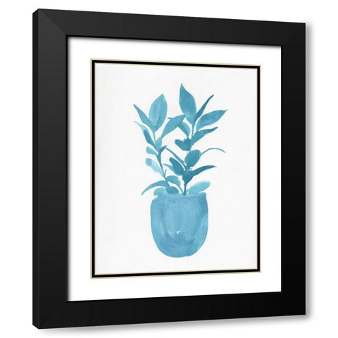 Watercolor House Plant III Black Modern Wood Framed Art Print with Double Matting by Green, Jacob