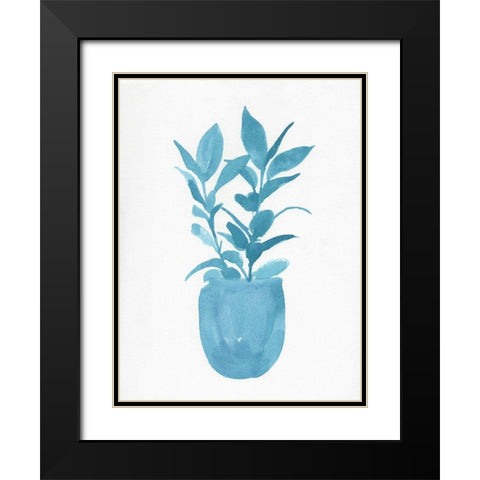 Watercolor House Plant III Black Modern Wood Framed Art Print with Double Matting by Green, Jacob