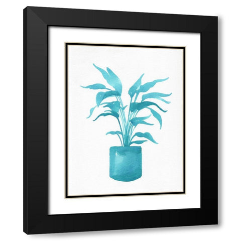 Watercolor House Plant IV Black Modern Wood Framed Art Print with Double Matting by Green, Jacob