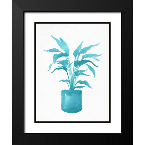 Watercolor House Plant IV Black Modern Wood Framed Art Print with Double Matting by Green, Jacob