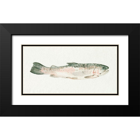 Fresh Catch I Black Modern Wood Framed Art Print with Double Matting by Caroline, Emma
