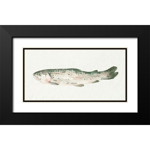 Fresh Catch II Black Modern Wood Framed Art Print with Double Matting by Caroline, Emma