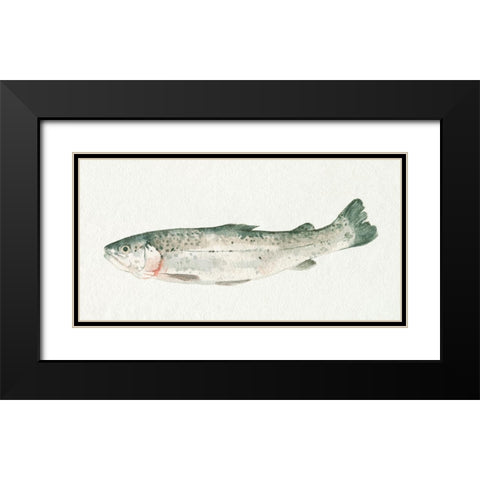 Fresh Catch IV Black Modern Wood Framed Art Print with Double Matting by Caroline, Emma
