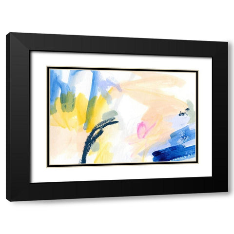 Candy Swipe I Black Modern Wood Framed Art Print with Double Matting by Barnes, Victoria