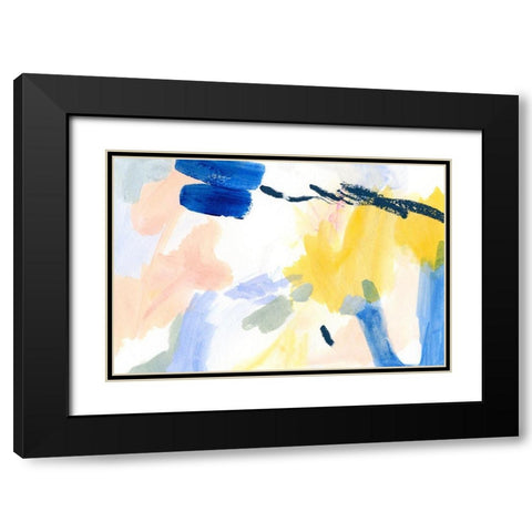 Candy Swipe II Black Modern Wood Framed Art Print with Double Matting by Barnes, Victoria