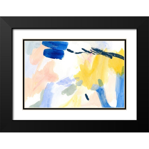 Candy Swipe II Black Modern Wood Framed Art Print with Double Matting by Barnes, Victoria