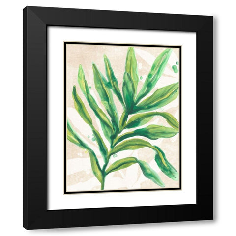 Parchment Palms I Black Modern Wood Framed Art Print with Double Matting by Vess, June Erica