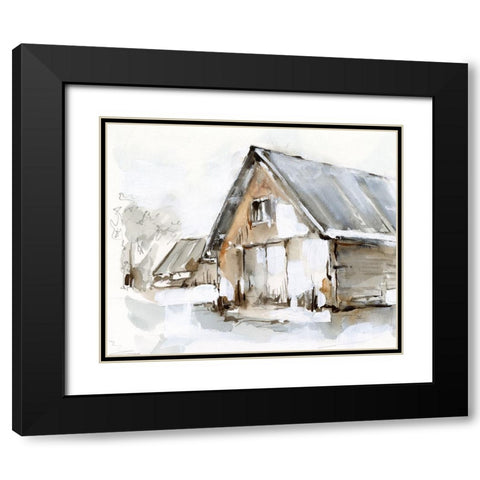Dilapidated Barn I Black Modern Wood Framed Art Print with Double Matting by Harper, Ethan