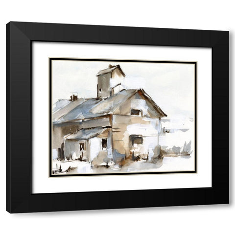 Dilapidated Barn II Black Modern Wood Framed Art Print with Double Matting by Harper, Ethan