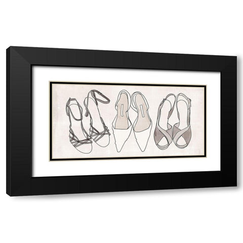 Heels for Days I Black Modern Wood Framed Art Print with Double Matting by Warren, Annie