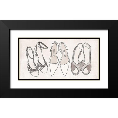 Heels for Days I Black Modern Wood Framed Art Print with Double Matting by Warren, Annie