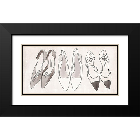 Heels for Days III Black Modern Wood Framed Art Print with Double Matting by Warren, Annie