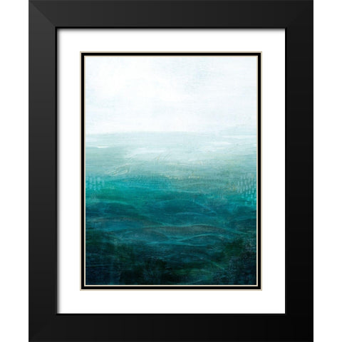 Drifting Sea I Black Modern Wood Framed Art Print with Double Matting by Popp, Grace