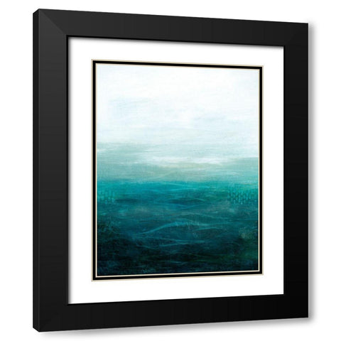 Drifting Sea II Black Modern Wood Framed Art Print with Double Matting by Popp, Grace