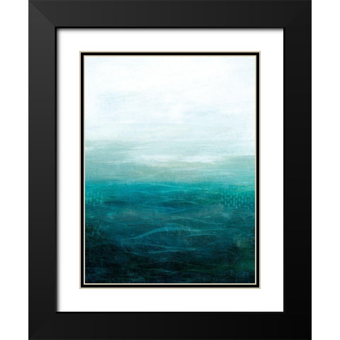 Drifting Sea II Black Modern Wood Framed Art Print with Double Matting by Popp, Grace