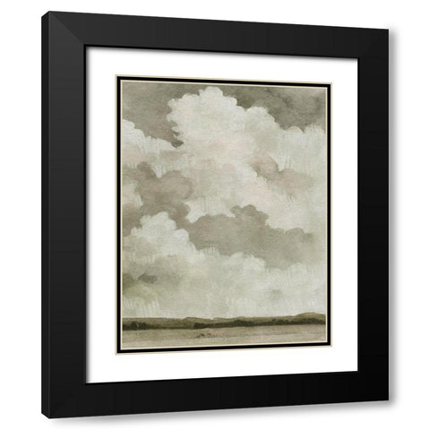 Big Dark Sky II Black Modern Wood Framed Art Print with Double Matting by Caroline, Emma