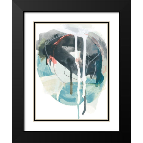Stone Aperture II Black Modern Wood Framed Art Print with Double Matting by Vess, June Erica
