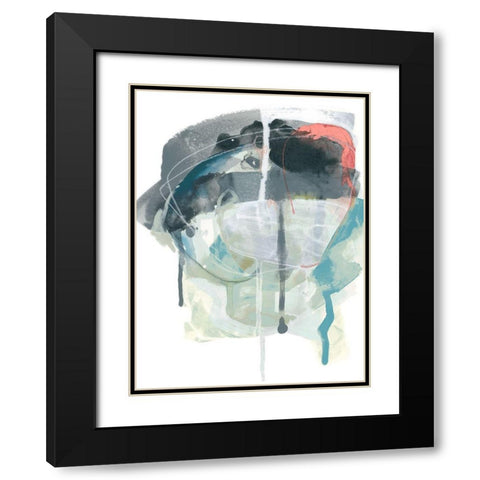 Stone Aperture III Black Modern Wood Framed Art Print with Double Matting by Vess, June Erica