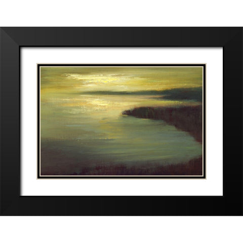 Lake Tahoe Dusk Black Modern Wood Framed Art Print with Double Matting by Finch, Sheila