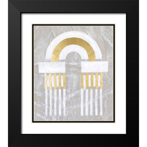 Mezzanine II Black Modern Wood Framed Art Print with Double Matting by Lam, Vanna