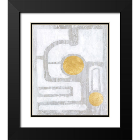 Calculus II Black Modern Wood Framed Art Print with Double Matting by Lam, Vanna