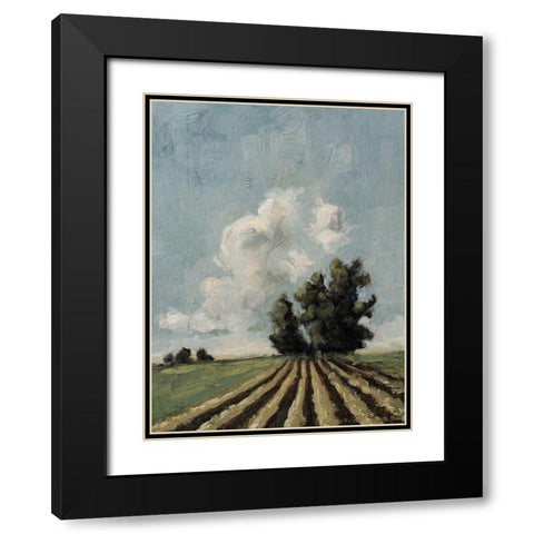 Custom Copse of Trees Black Modern Wood Framed Art Print with Double Matting by Parsons, Marian